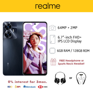 Realme C55 6.72-inch Mobile Phone with 6GB RAM and 128GB of Storage